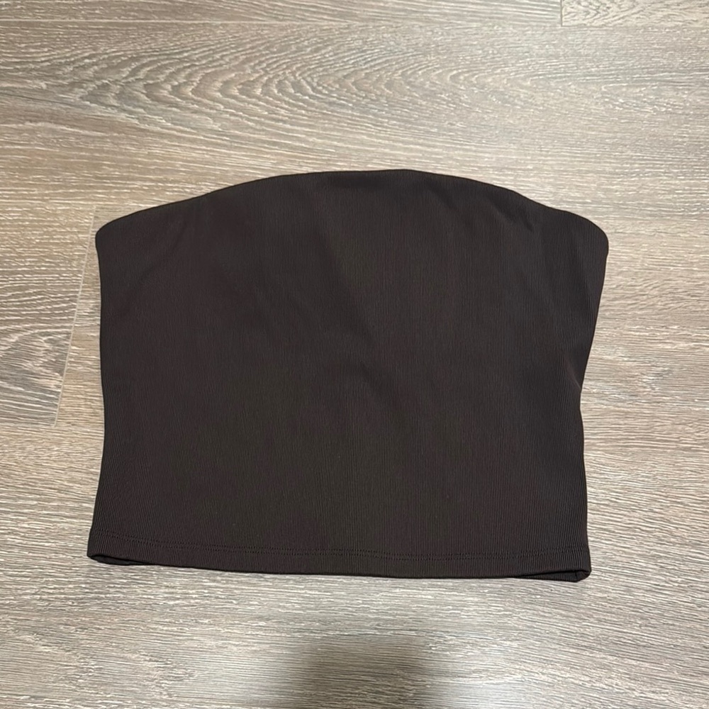 Aritzia Brown Strapless Tube Top